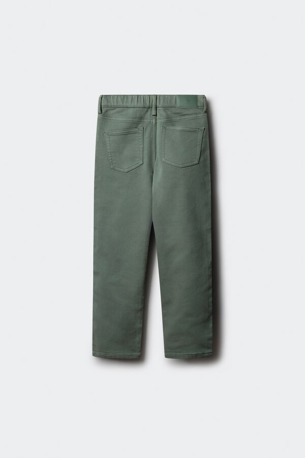 Springfield Kids Cal&ccedil;a amarela slim fit de 5 bolsos para meninos verde