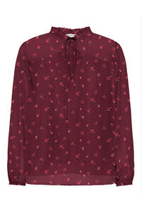 Only Blusa de gasa estampada