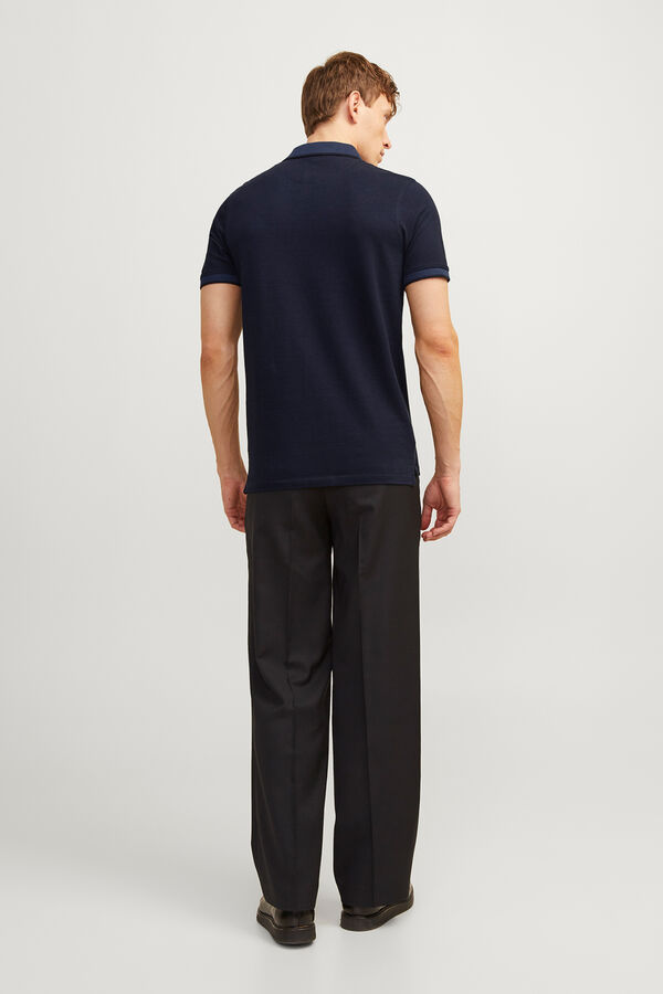 Jack & Jones Polo de algod&oacute;n b&aacute;sico azul
