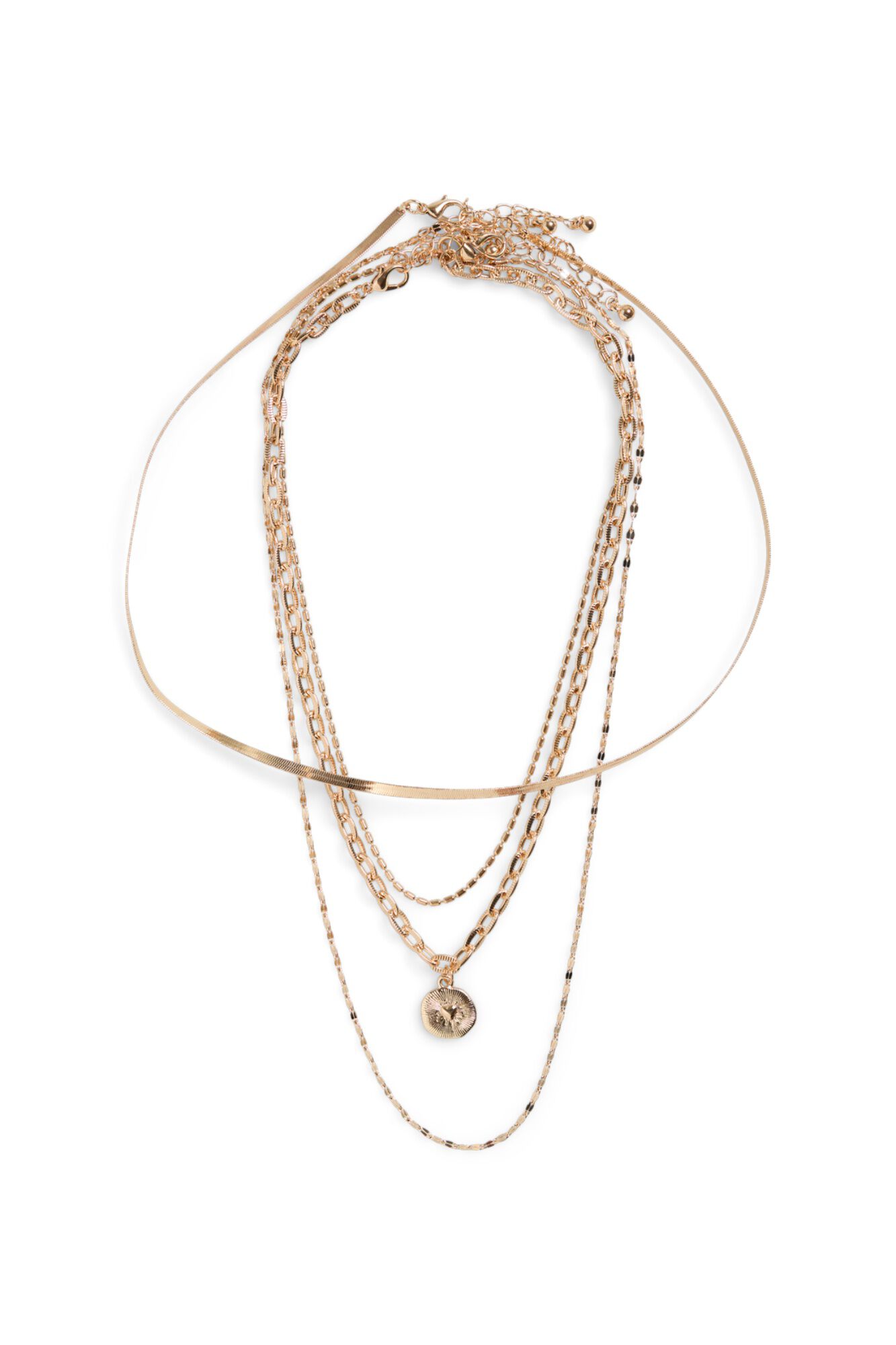 Pieces Pack de 4 collares dorados