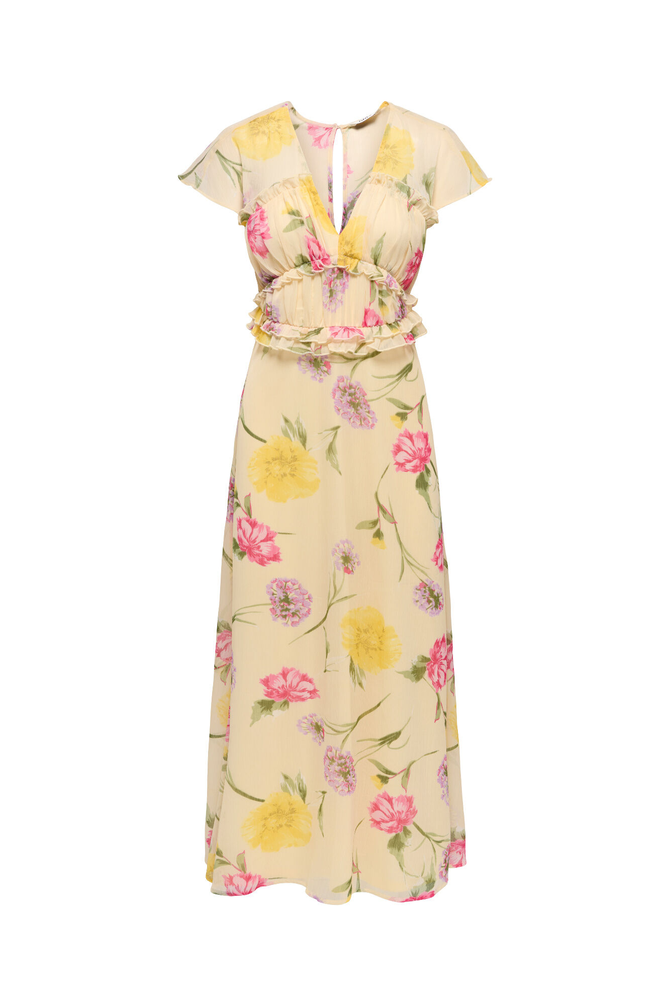 Only Vestido comprido estampado floral
