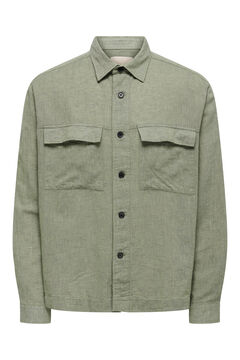 Only & Sons Sobrecamisa de linho