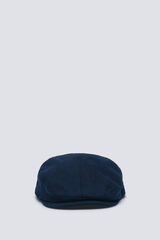 Springfield Blue wool blend flat cap blue