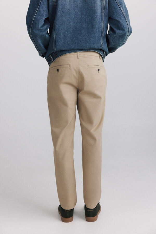 Springfield Pantal&oacute;n chino slim fit beige