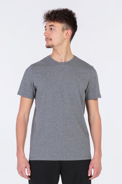 Camiseta manga corta hombre Academy IV gris melange negro