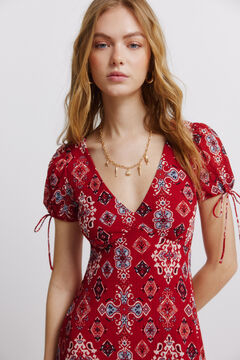 Springfield Short sleeve dress with bows