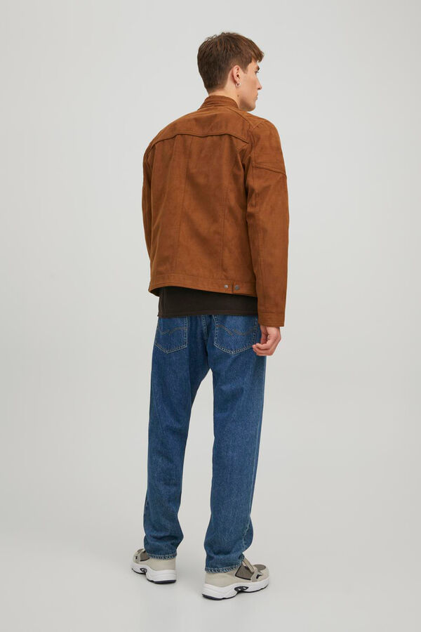 Springfield Biker jacket with neck brown