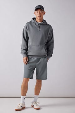 Springfield Washed jogger Bermuda shorts grey mix