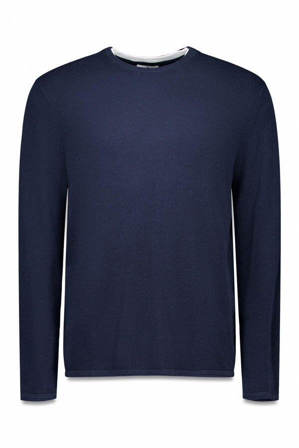Springfield Textured jumper blue
