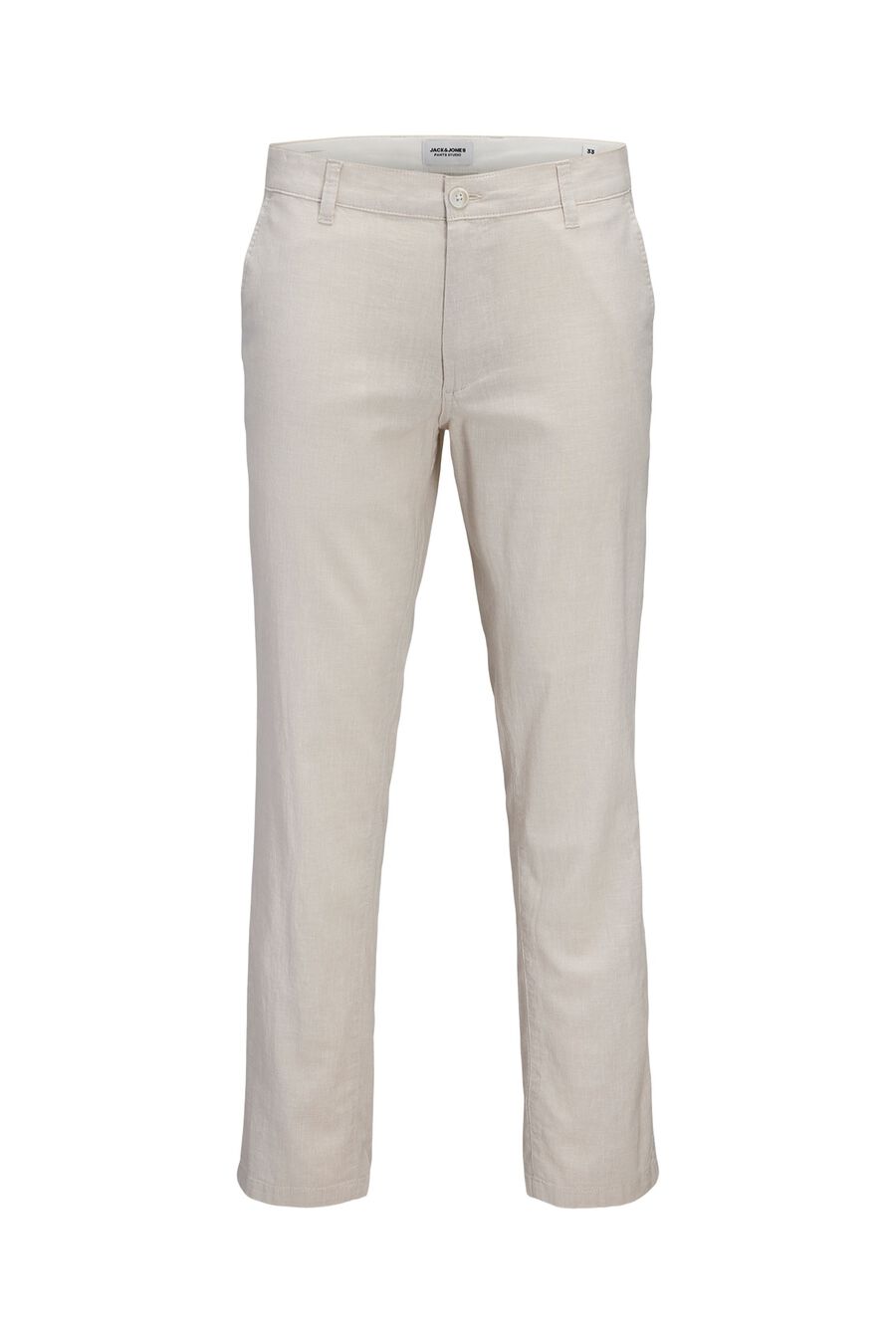 Pantalón chino regular fit lino