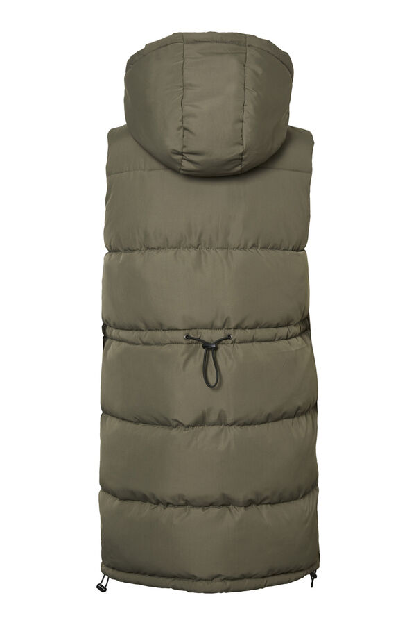 Springfield Long quilted gilet green
