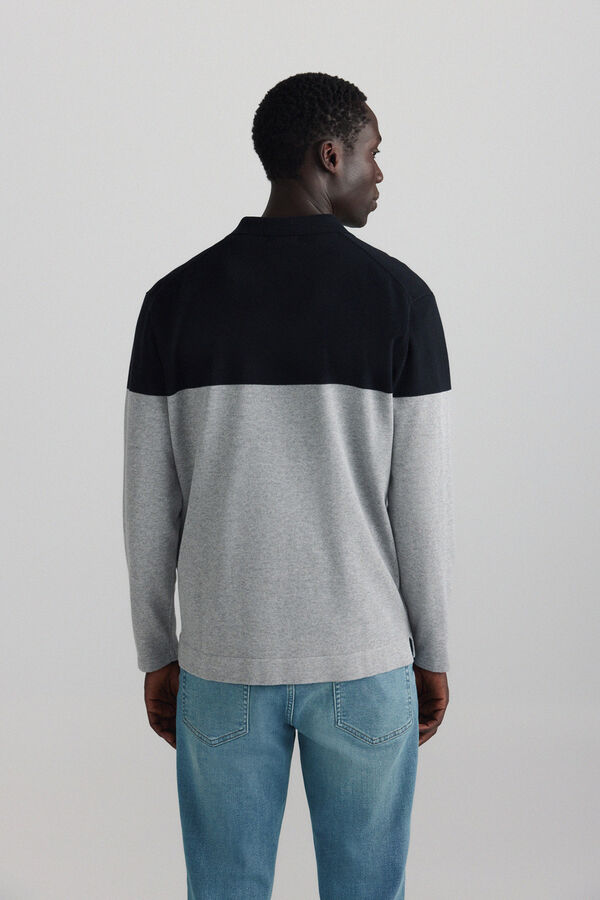 Springfield Polo color block bleu
