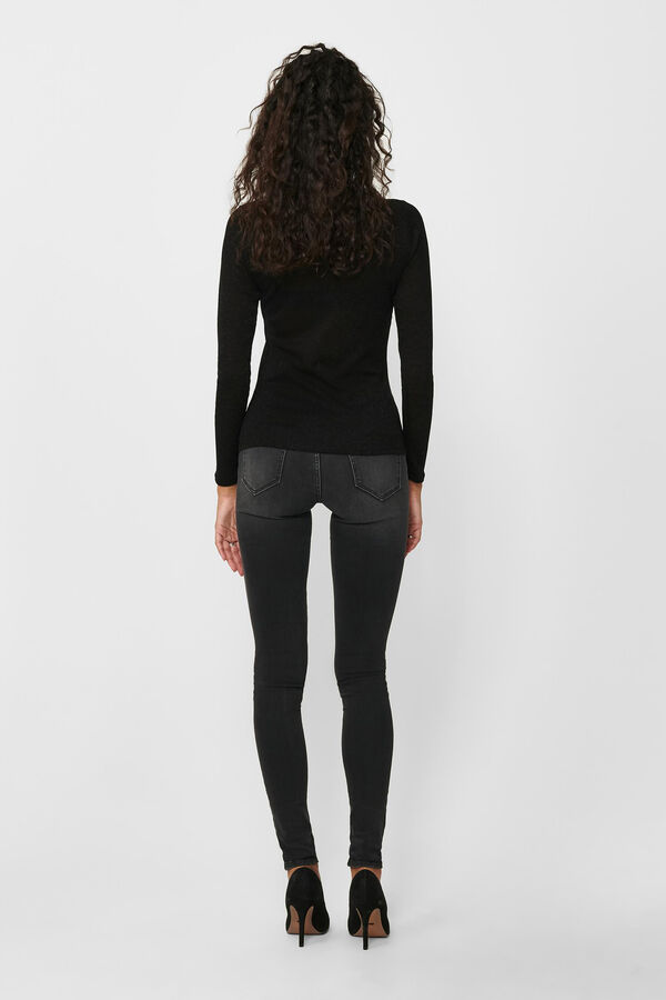 Only Mock turtleneck jumper black