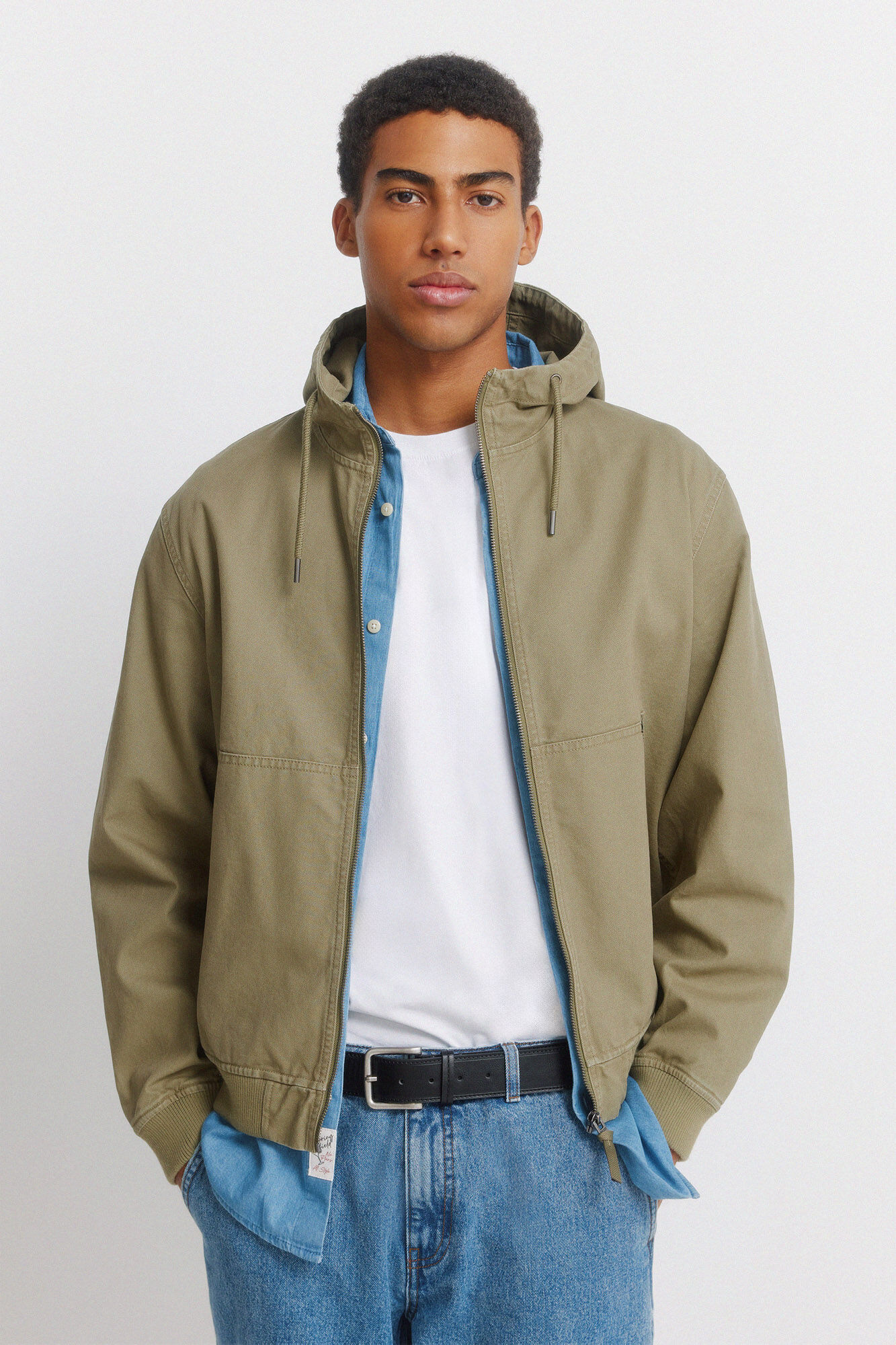 Springfield Cotton hooded jacket