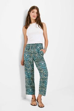Springfield Printed jogger trousers black