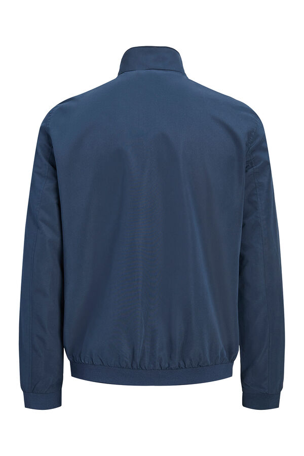 Jack & Jones bomber jacket with high neck blue