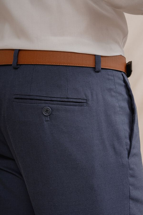 Celopman Pantalon traje estructura azul