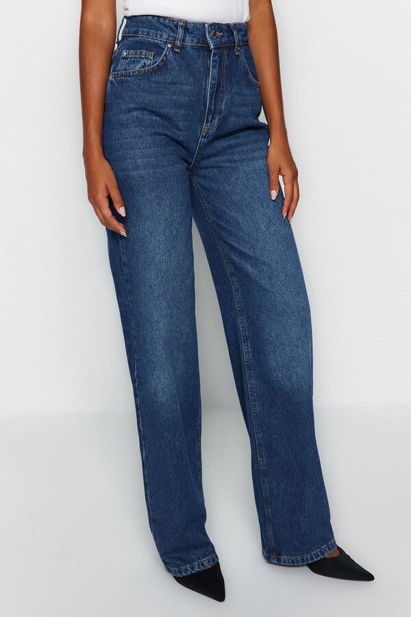 Trendyol Jeans regular de mujer azul
