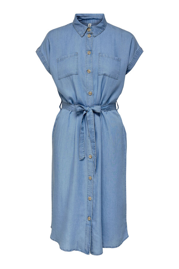 Only Kurzes Jeanskleid Blau