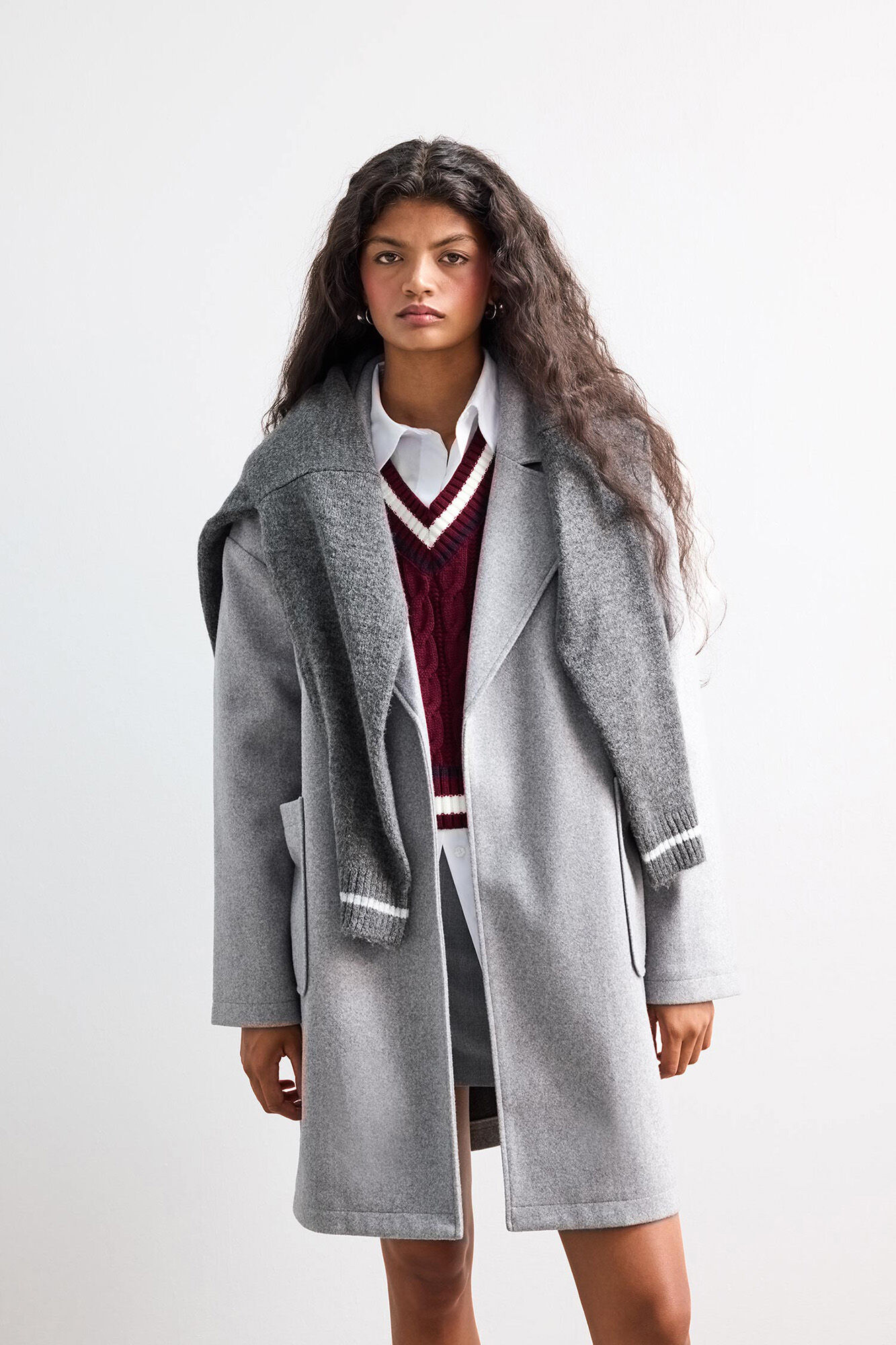 DeFacto Sobretudo comprido com cinto