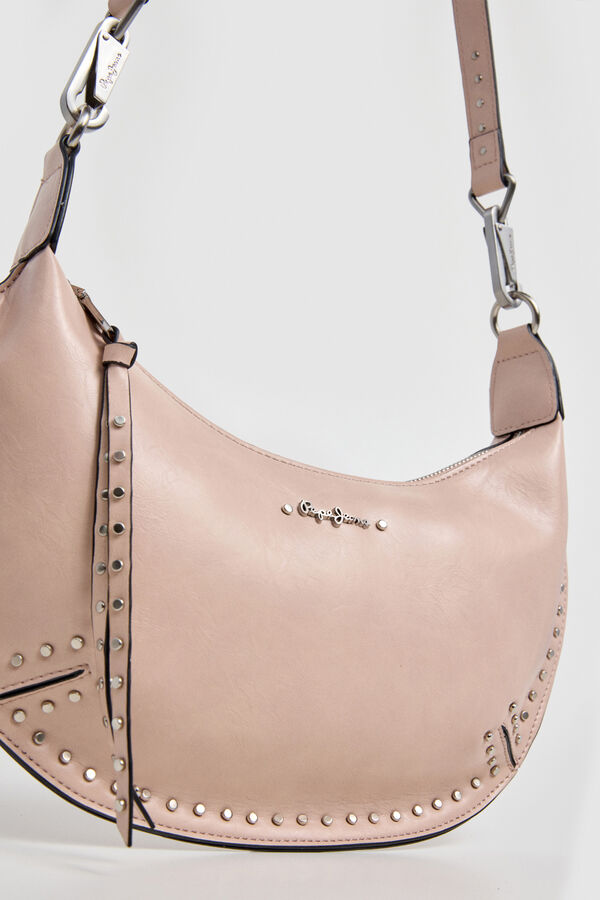 Pepe Jeans Half moon crossbody bag pink