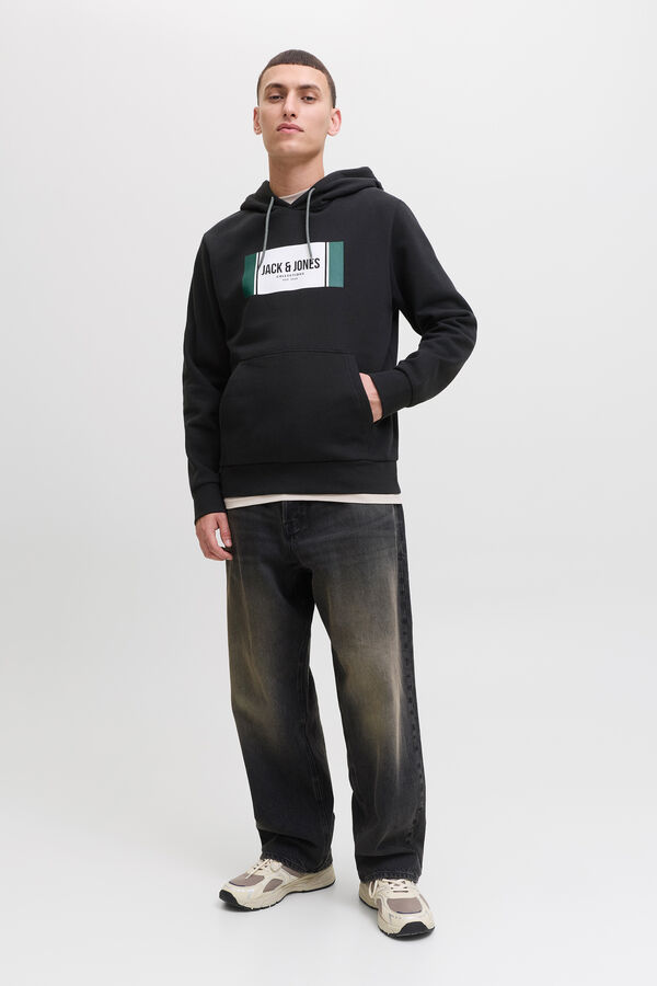 Jack & Jones Sudadera regular fit negro
