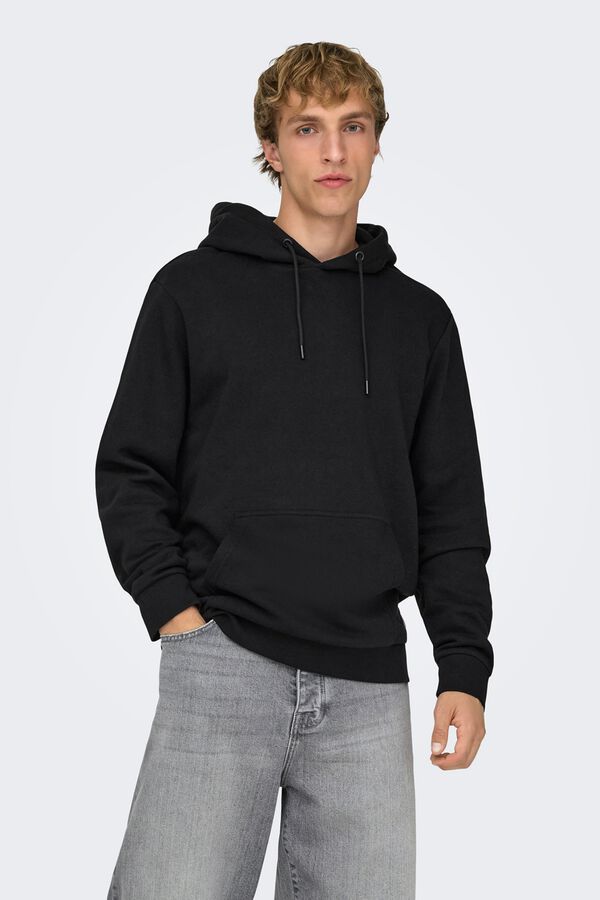 Only & Sons Sudadera con capucha negro