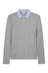 Springfield Polo en maille manches longues bimati&egrave;re