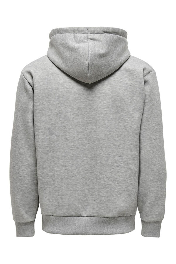 Springfield Fleece hood sweatshirt grey