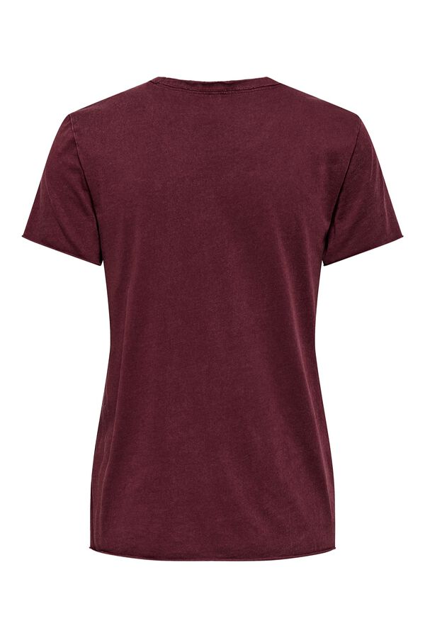 Only Printed short-sleeved T-shirt brown