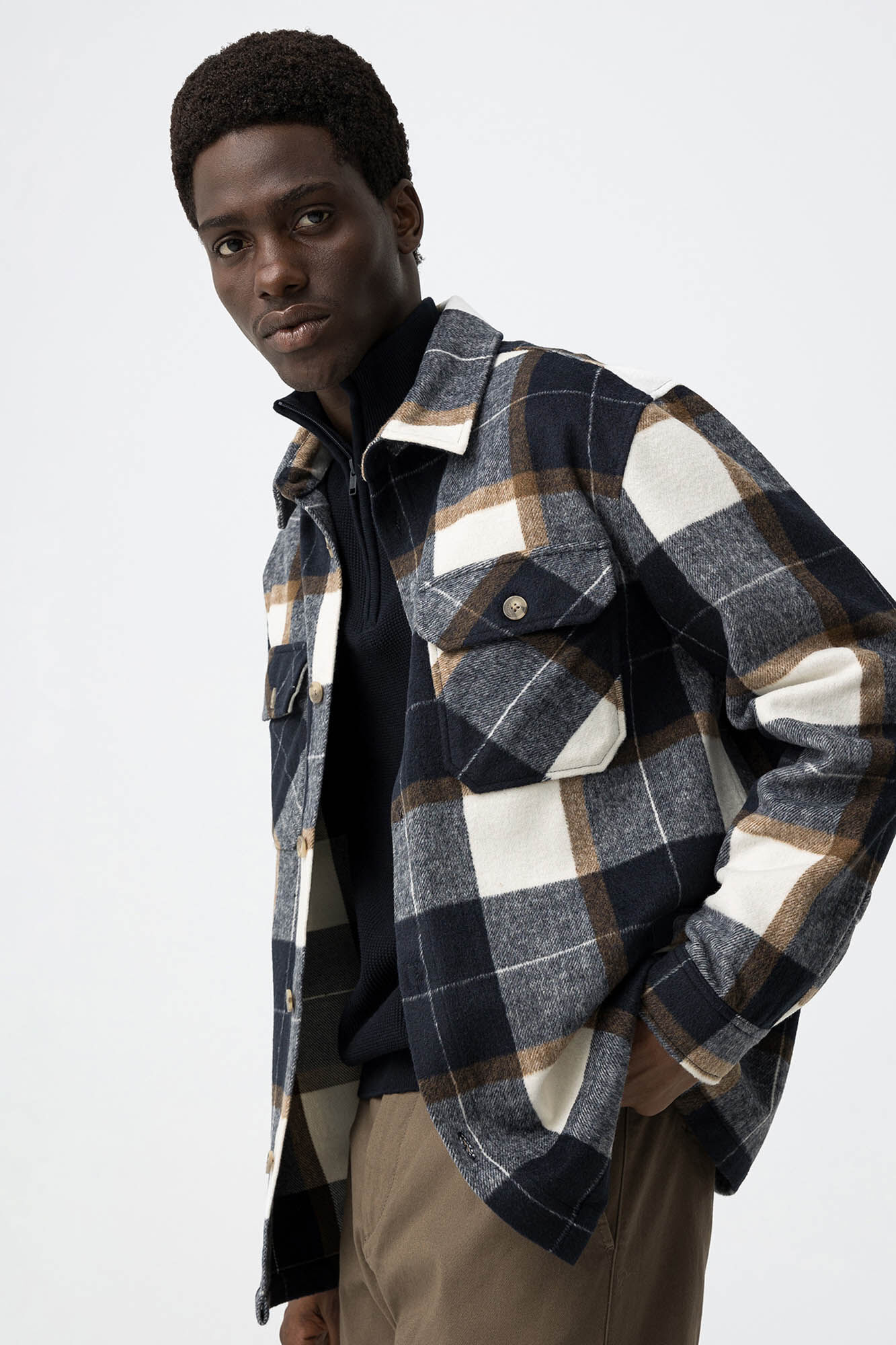 Tiffosi Camisa Oversized de Franela