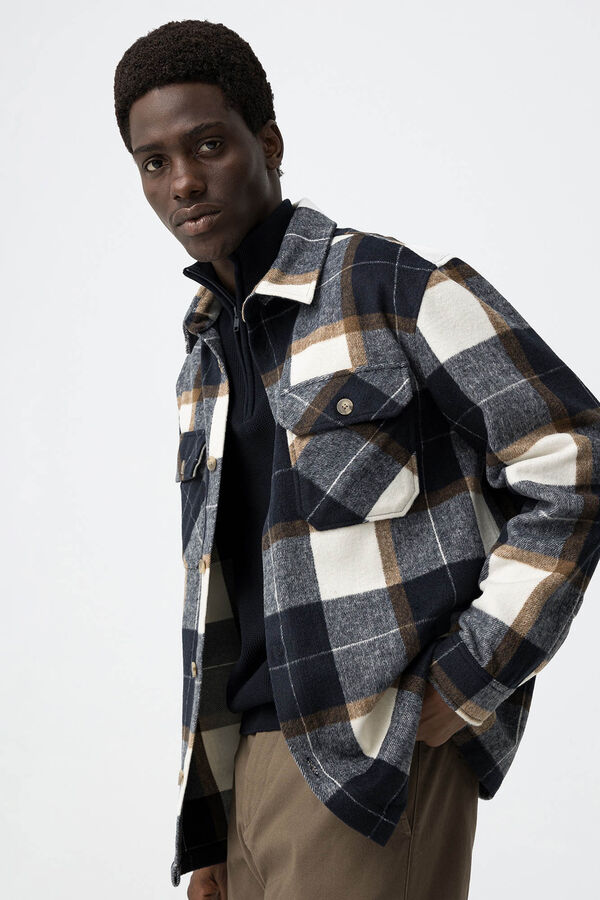 Tiffosi &Uuml;bergro&szlig;es Hemd Blau