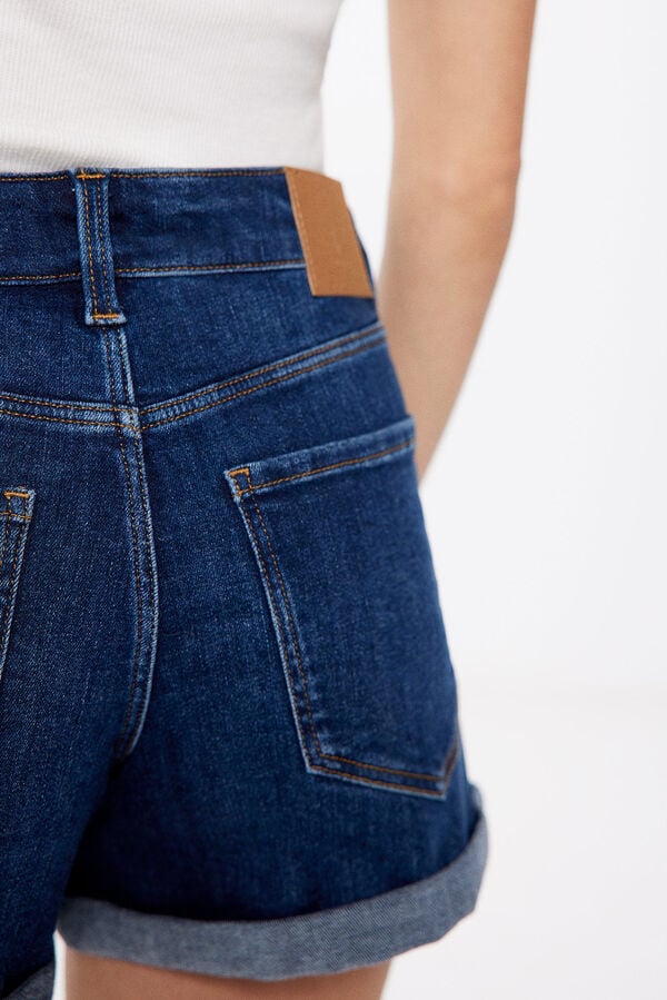Springfield Short jean basique bleu acier
