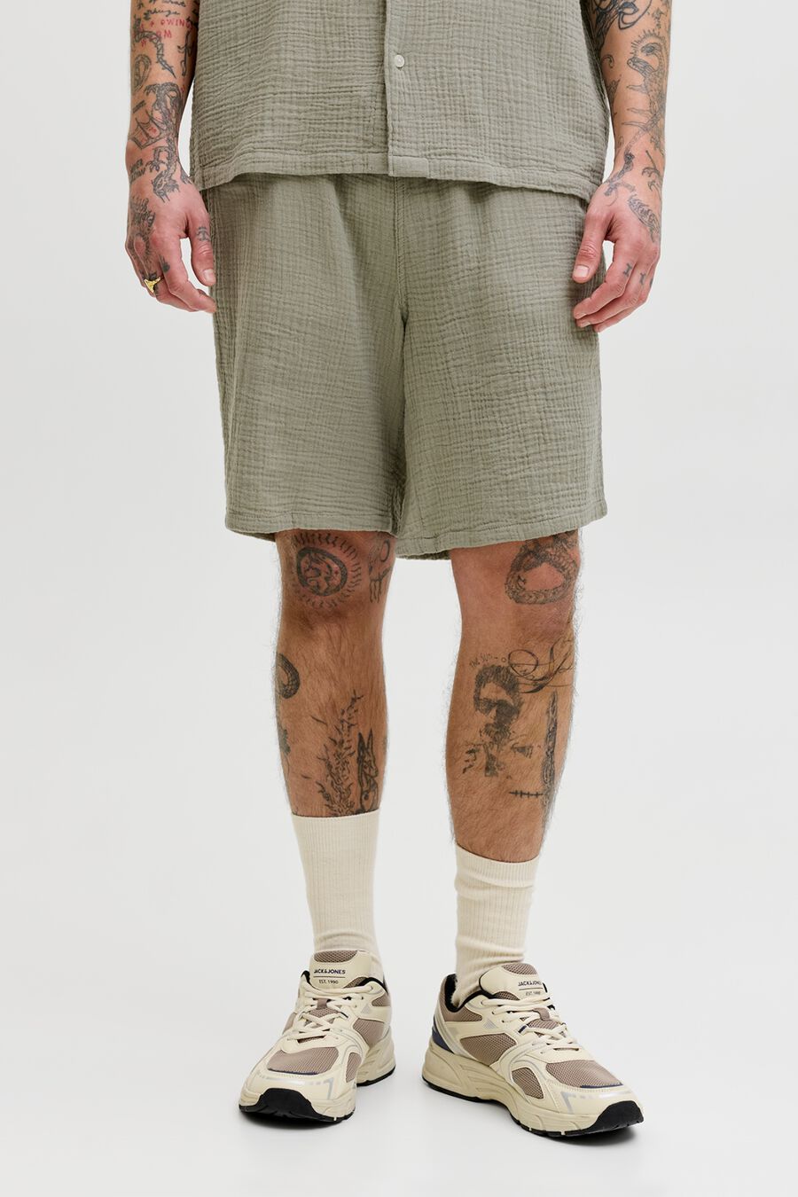 Bermuda relaxed fit seersucker