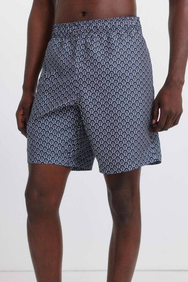 Springfield Geometric print swimwear blue