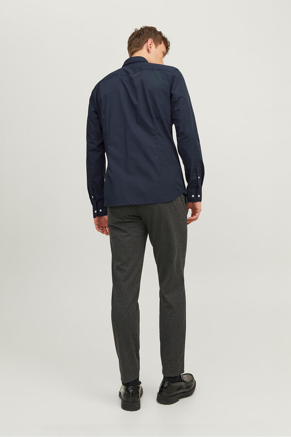 Jack & Jones poplin dress shirt blue