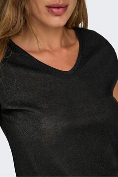 Only Camiseta manga corta de lurex