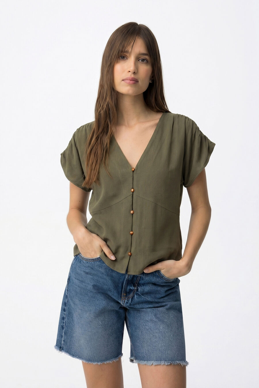 Blusa manga corta