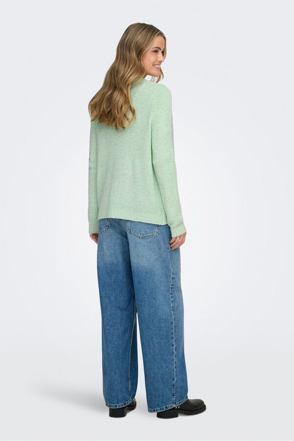 Only Short open cardigan green