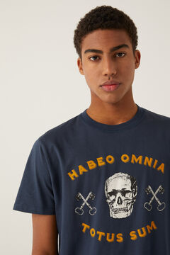 Springfield T-shirt caveira azulado