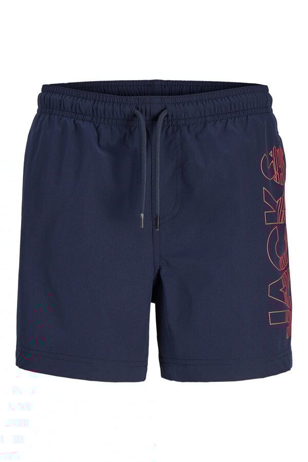 Jack & Jones Junior Logo regular swimwear blue
