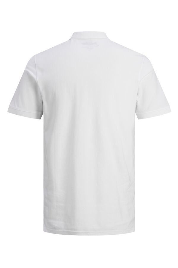 Jack & Jones Polo piqu&eacute; slim blanco
