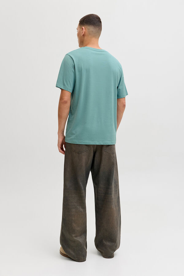 Jack & Jones Camiseta regular fit turquesa