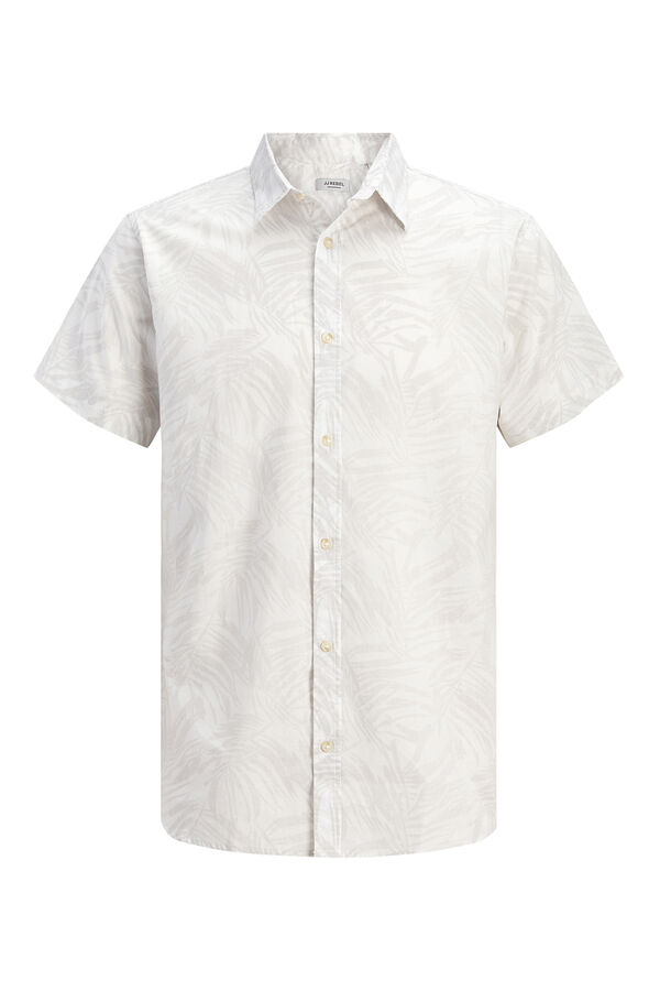 JJ REBEL Poplin short sleeve shirt white