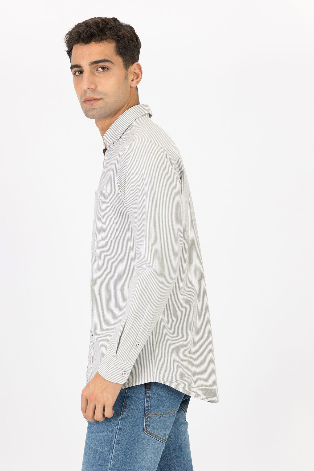 Tiffosi Camisa Regular Fit Oxford Rayas