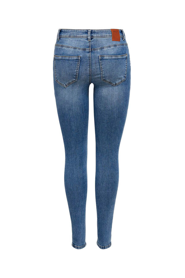 Springfield Mid-rise skinny jeans plava