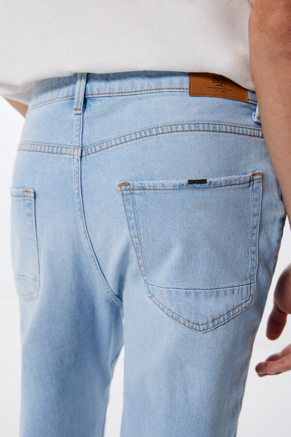Springfield Jeans regular délavé clair bleu indigo