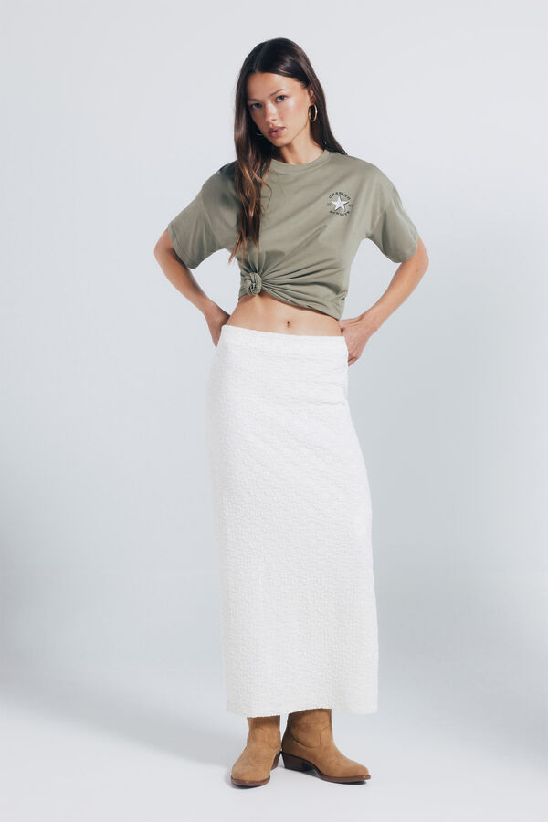 Springfield Western graphic t-shirt beige