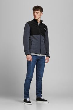 Springfield Fleece jacket with zip bleuté