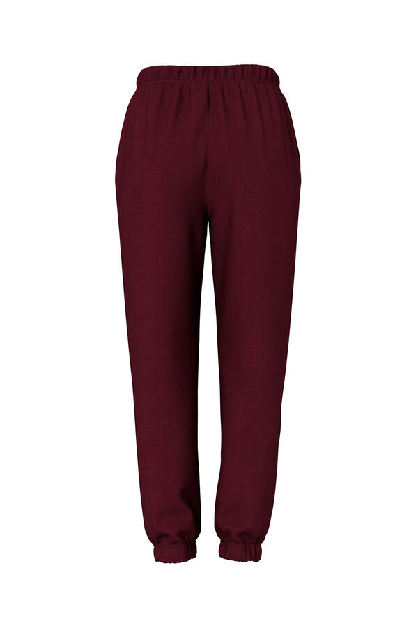 Pieces Cuffed jogger red